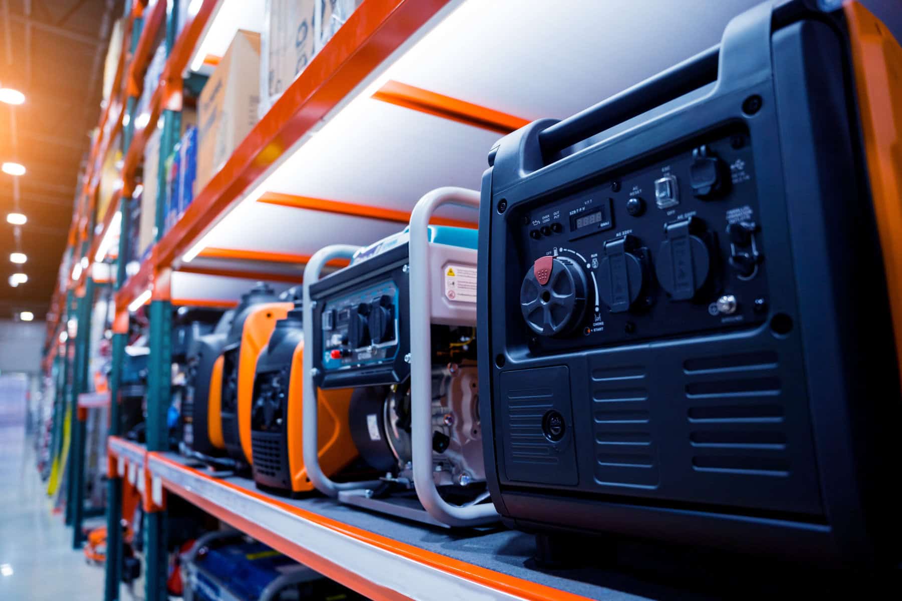 Portable diesel generator AC at the showroom.