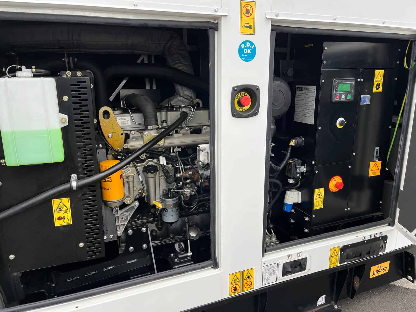 JCB 60Kva Silenced Diesel Generator - Image 5