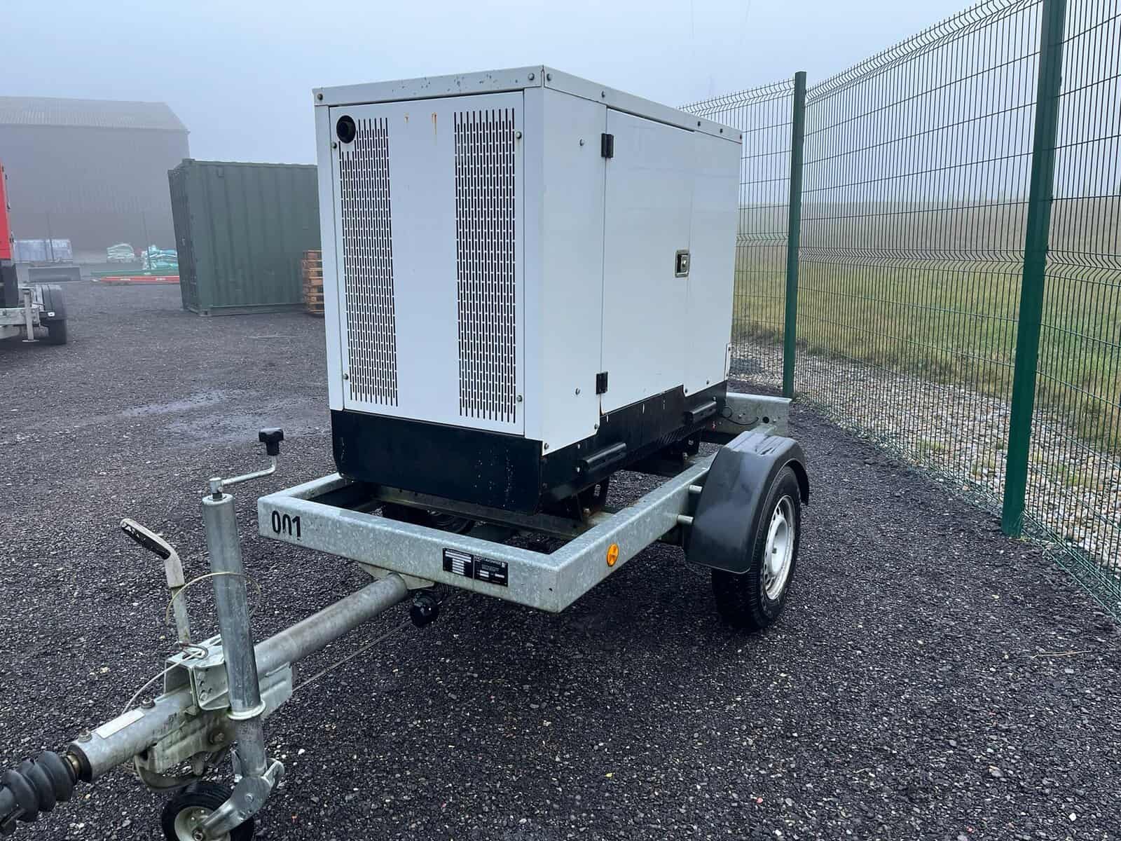 Bruno 20kVA Rental Spec Diesel Generator Trailer Mounted Used - Image 2
